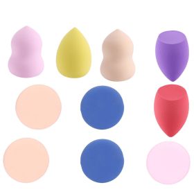 Maange 5 Pack Cosmetic Egg +5 Pack Cushion Powder Puff Wet and Dry