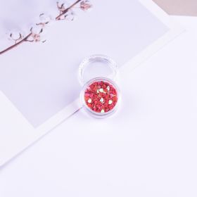 3mm Heart Laser Sequin Decorative Patch (Color: Wine Red)