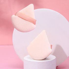 Puff Suede Dry Powder Puff Fan Loose Powder Puff Makeup Sponge (Option: Opp4-Skin color)