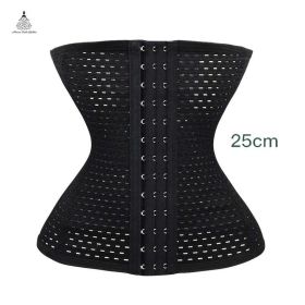 Waist trainer shaper corset slimming Belt underwear body shaper shapewear faja slimming belt tummy Sheath (Color: black 1, size: L)