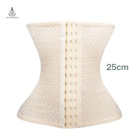 Waist trainer shaper corset slimming Belt underwear body shaper shapewear faja slimming belt tummy Sheath (Color: beige 1, size: XXXL)